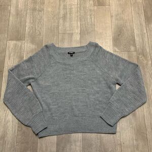 Womens Express‎ Crewneck Knit Longsleeve Oversized Pullover Sweater